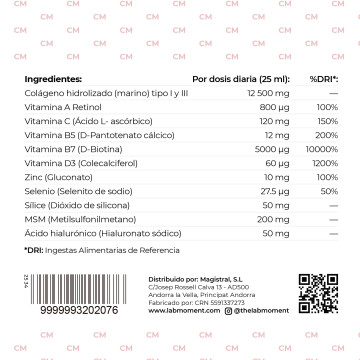 Colágeno marino+retinol+ácido hialuronico | Sabor frutas del bosque