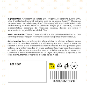 Joint Complex LabMoment | Alivio Articular Natural con Glucosamina y MSM