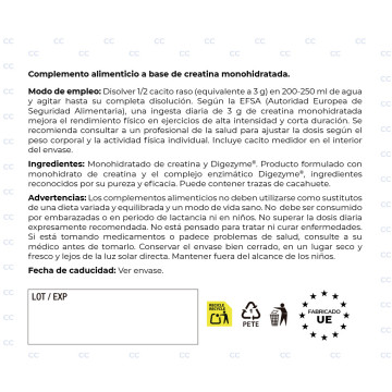 Creatina Monohidratada | Sabor Neutro 300g