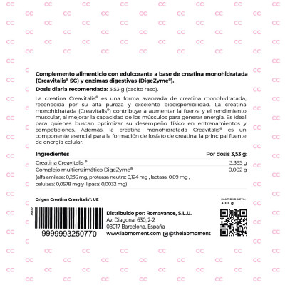 Creatina Monohidratada Candy Creavitalis + DigeZyme® | Labmoment