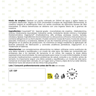 Creatina Monohidratada Melón Creavitalis + DigeZyme® | Labmoment