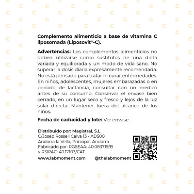 Vitamina C Liposomada | Alta Biodisponibilidad | 90 Cápsulas