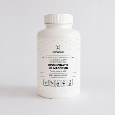 Bisglicinato de Magnesio | Alta Absorción + B6 y Taurina | Labmoment®