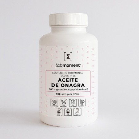 ACEITE DE ONAGRA 500MG+VITAMINA E 400 SOFTGELS.