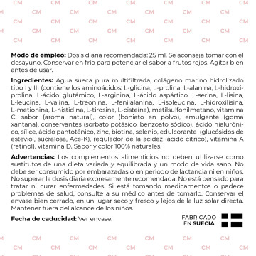 Colágeno marino+retinol+ácido hialuronico | Sabor frutas del bosque